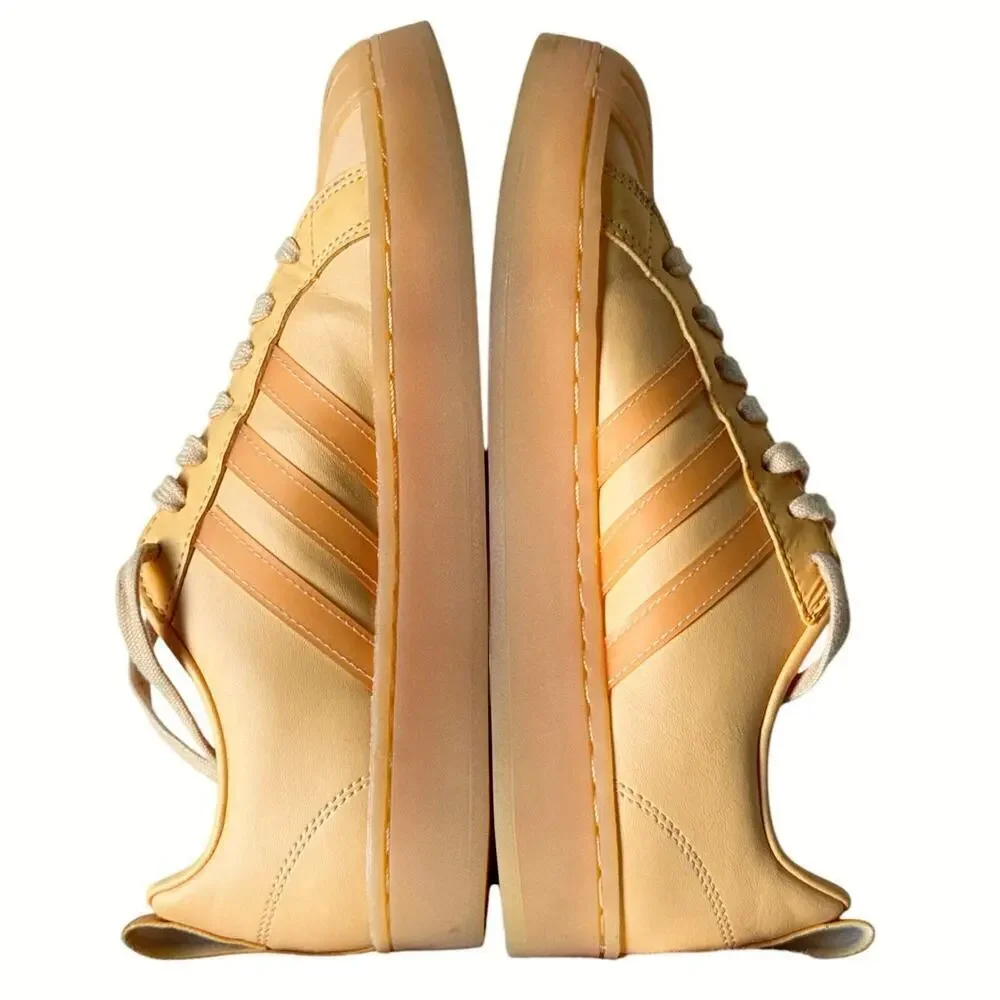 Adidas Streetcheck Sneaker - Women's Size 7 Orange Leather  Casual EUC